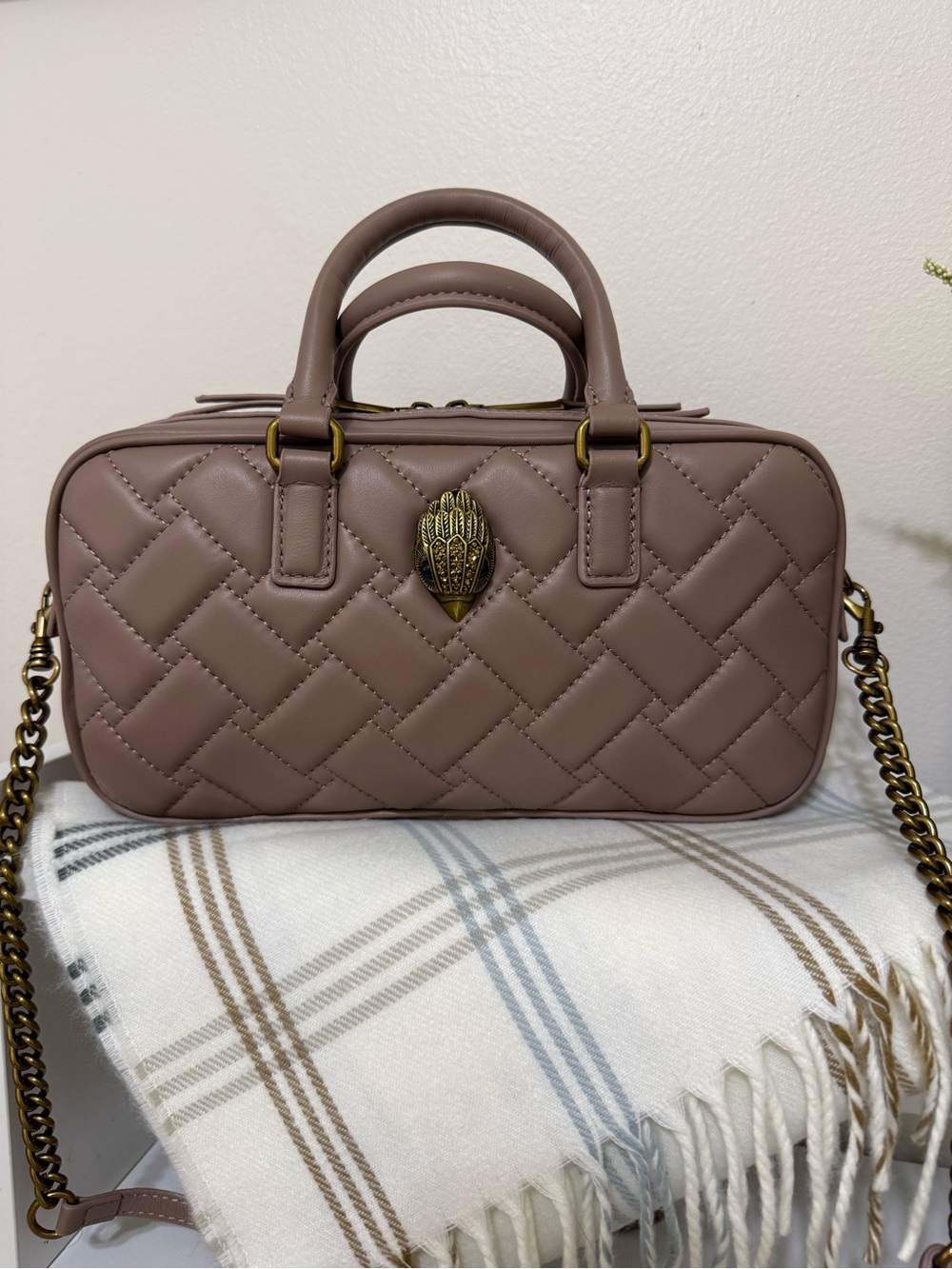 Kurt Geiger Top-Handle Shoulder Bag - Taupe